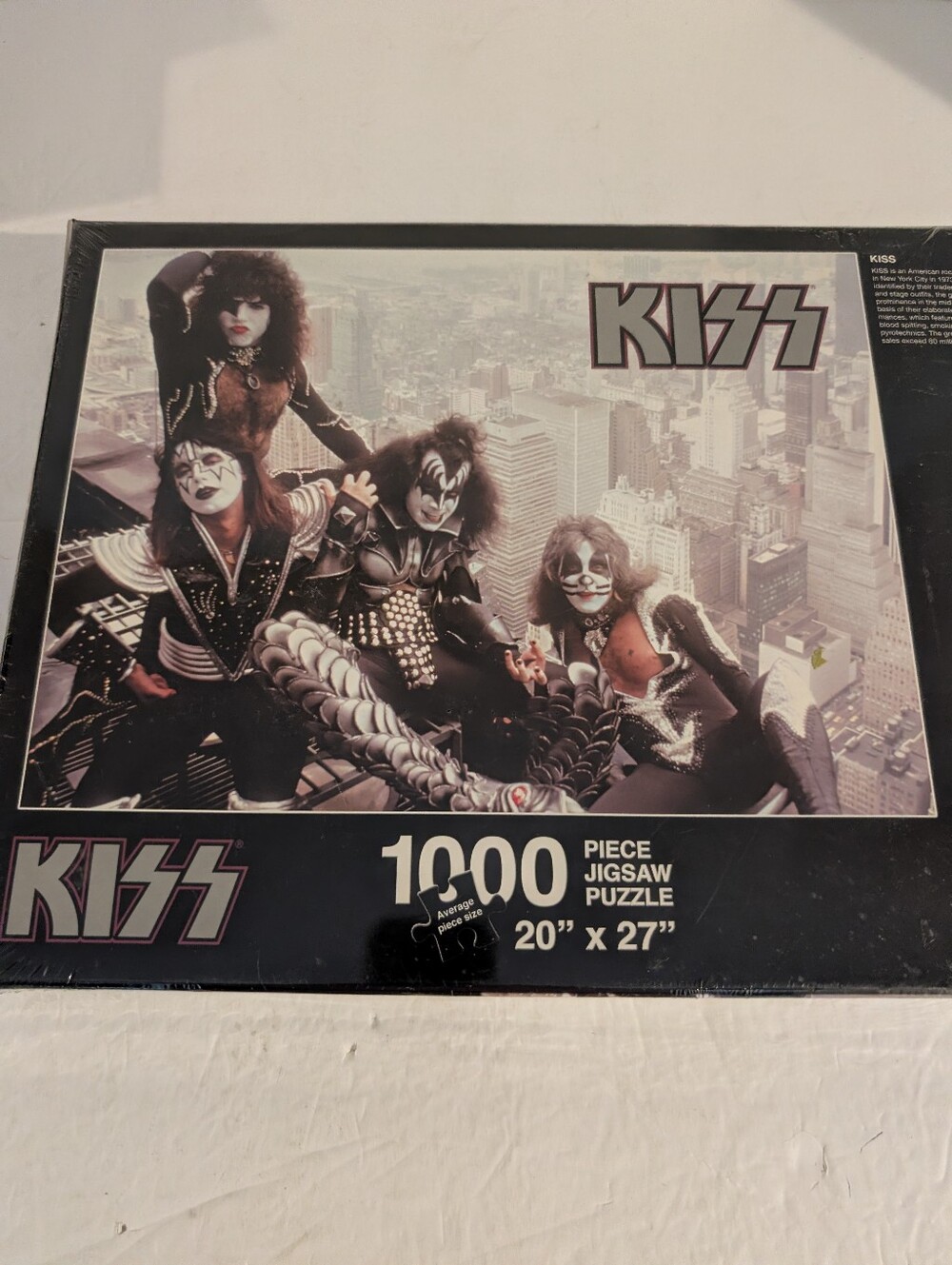 Rare Kiss NYC Skyline 1000 Piece Jigsaw Puzzle New Sealed 2007